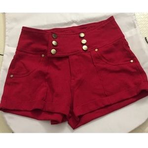 Ci Sono stretch solid redhigh rise woman's Small S